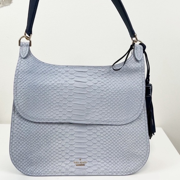 KATE SPADE Clinton Street Python Shoulder Bag with RARE wallet - Picture 3 of 12